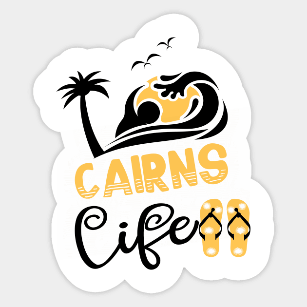 Cairns in Australia - beach life Sticker by ArtDesignDE